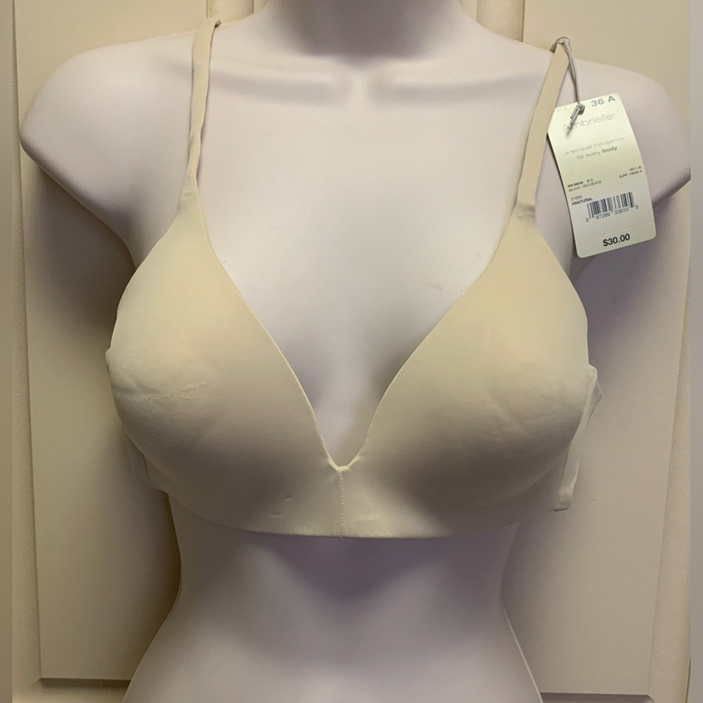 Ambrielle Smooth Revolution Wireless Bra-Natural Beige-36A-NWT